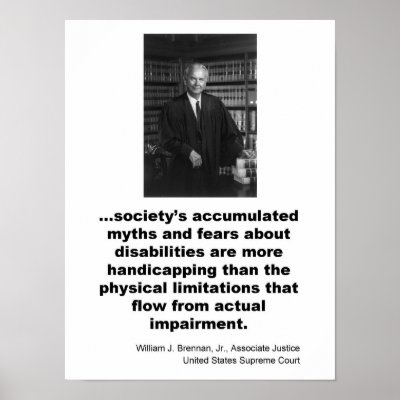 Associate Justice William J. Brennan, Jr. Poster by bworkman