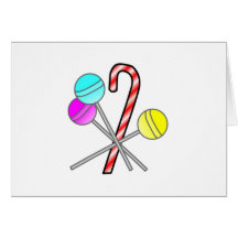 assorted sweets design greeting card