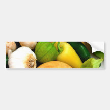 Assorted Vegetables Bumper Stickers