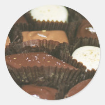 Assortiments de chocolat adhésif