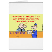 assurés de bureau de poste cartes de vœux