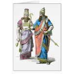 Assyrian High Priest and King Greeting Cards