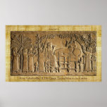 Assyrian King Ashurbanipal HIstoric Art  Poster