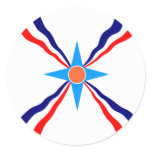 Assyrian People, Democratic Republic of the Congo Round Stickers