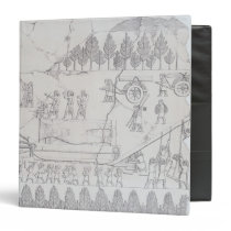 Assyrians moving a Winged Bull on a Sledge, from ' binders