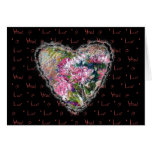 Aster Heart Valentine Love Romance Neovictorian Greeting Cards