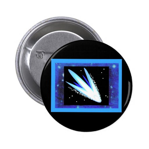 Asteroid With Layered Midnight Blue Stars Buttons