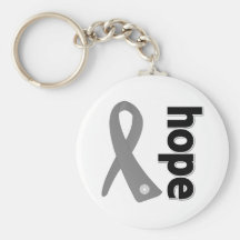 Asthma Cancer Hope Ribbon Keychain