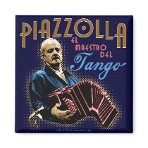 Astor Piazzolla Fridge Magnet