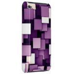 Astract Futuristic Cubes Purple Ipod Case-mate Cases