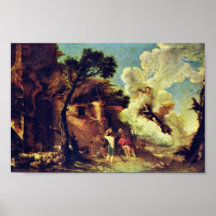 Astraias Farewell To The Shepherds By Rosa Salvato Print