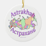 Astrakhan Russia Map Ornament