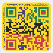 astrastudios QRcode Square Stickers