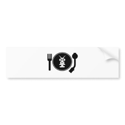 astro DJ Bumper Sticker by carlossoulslinger