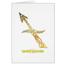 Astrocelt  series Sagittarius Greeting Cards