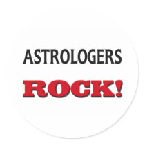 Astrologers Rock Round Stickers