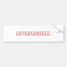 ASTROLOGICAL BUMPER STICKER