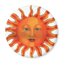 Astrological Sun Fridge Magnet