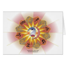 Astrology Spirit Greetings Card