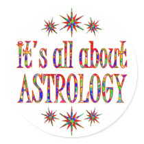 ASTROLOGY ROUND STICKER