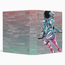 Astronaughty Vinyl Binder