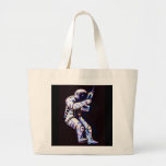Astronaut, Black Background Bag