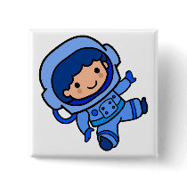 Astronaut Boy Pinback Buttons