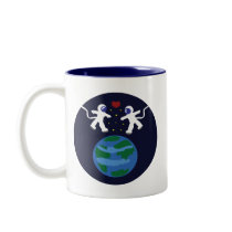 Astronaut Love Coffee Mugs