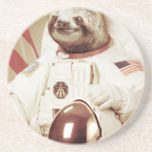 Astronaut Sloth Coaster