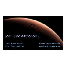 Astronomer Astronomy Solar System Business Card