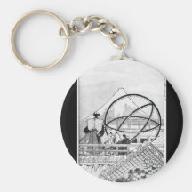 Astronomers working during Edo Period Key Chain