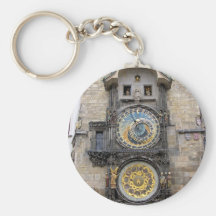 Astronomical Clock or Prague Orloj Keychains