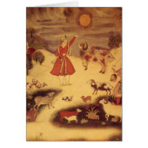 Astronomie vintage, beaux-arts célestes asiatiques cartes de vœux