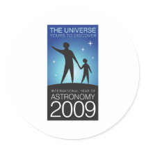 Astronomy 2009 round stickers