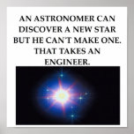 astronomy and engineering poster
