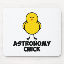 Astronomy Chick Mouse Pads