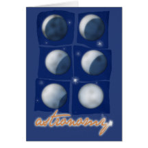 Astronomy. Greeting card