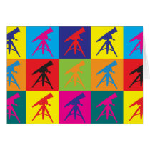 Astronomy Pop Art Greeting Cards