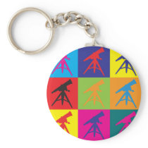 Astronomy Pop Art Keychains