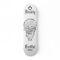 astroskull custom skateboard