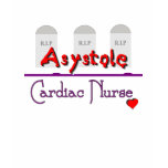 Asystole Cardiac Nurse w TOMBSTONES t-shirts