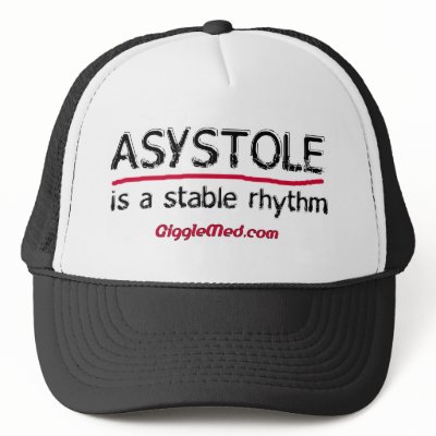 Asystole Medical Humour by GiggleMed