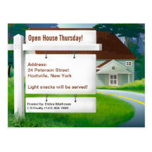 At Home Real Estate Postcard