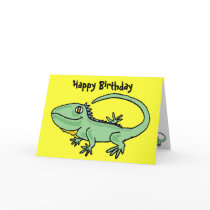 AT- Iguana Birthday Card