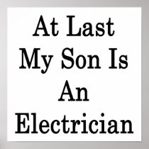 At Last My Son Is An Electrician