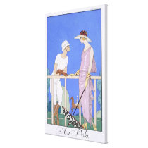 At Polo, 1920-29 (pochoir print) canvas prints