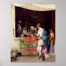 At the Antiquarian, 1880 Poster