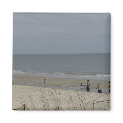 At The Beach Refrigerator Magnet by allthingsnatural