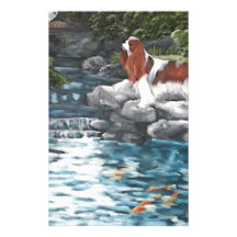 At The Koi Pond Stationery Design