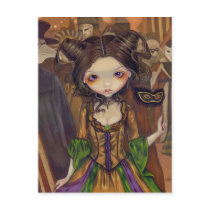 "At the Masquerade Ball" Postcard
